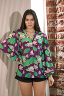 Aubi Balloon Sleeves Top