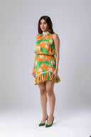 Hani High Collar Dress