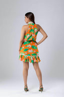 Hani High Collar Dress