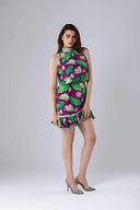 Hani High Collar Dress