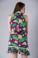 Hani High Collar Dress