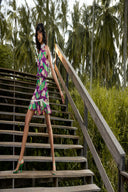 Hani High Collar Dress