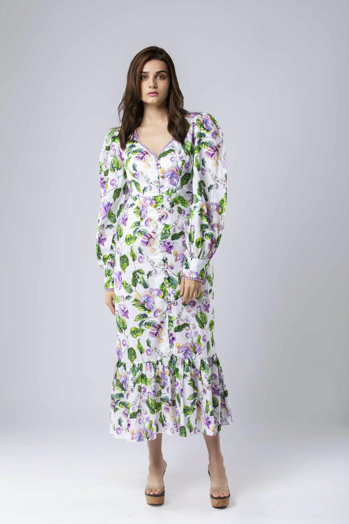 Buy Lola Long Sleeve Dress for Women Online L / White