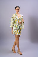 Ways to Wear Floral Mini Dress in Winter