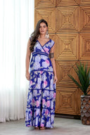 Floral Print Criss-Cross Dress