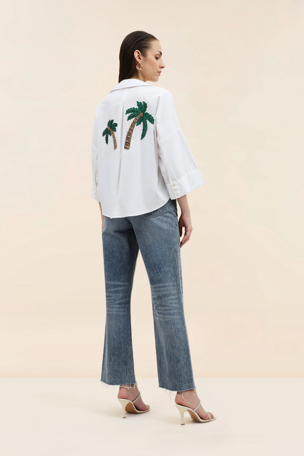ARIA SHIRT IN PALM TREE BACK