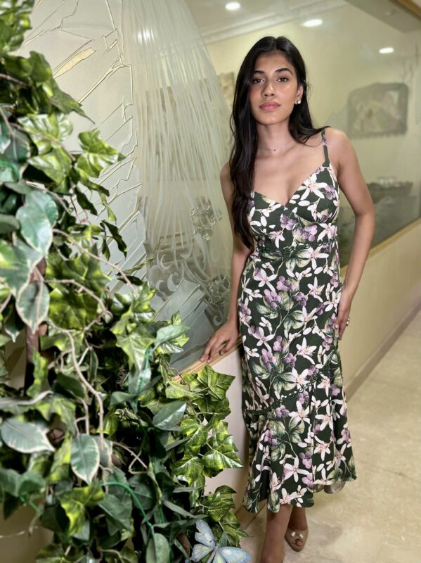Printed Linen Dress