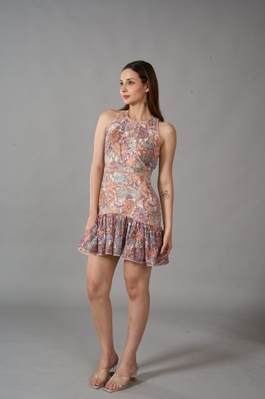 Printed Linen Dress