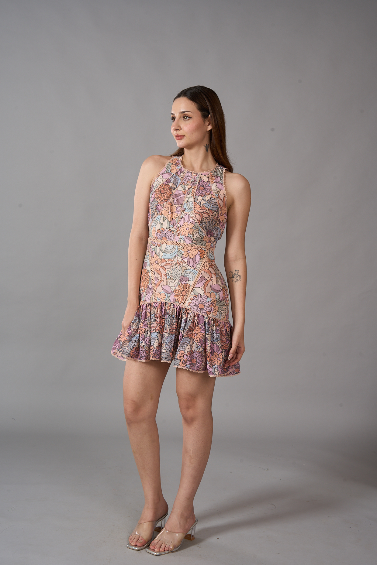 Printed Linen Dress