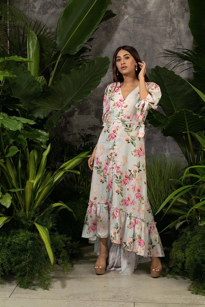 Crepe evening gowns